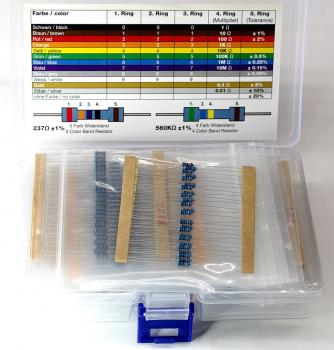 Seki - Metallfilm - Widerstandssortiment von 0 Ohm bis 1 Mohm